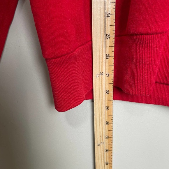 Vintage Jerzees Blank Long Sleeve Crew Neck Made in USA Red L - Picture 5 of 6